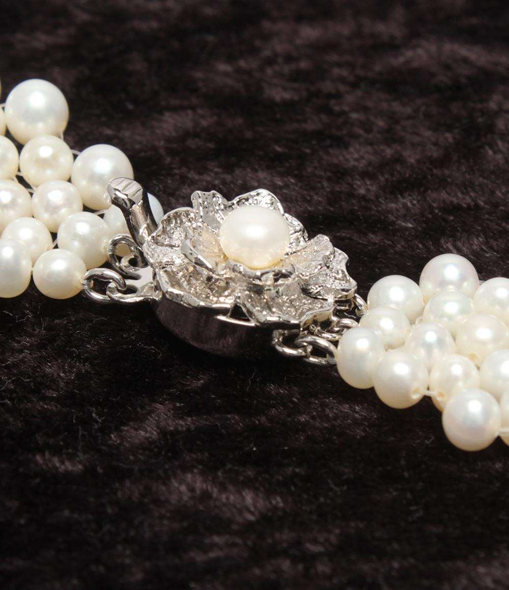 チョーカー ネックレス SV パール レディース