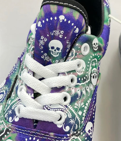 美品 バンズ ローカットスニーカー スカル ペイズリー柄 メンズ SIZE 28.5 (XL) VANS