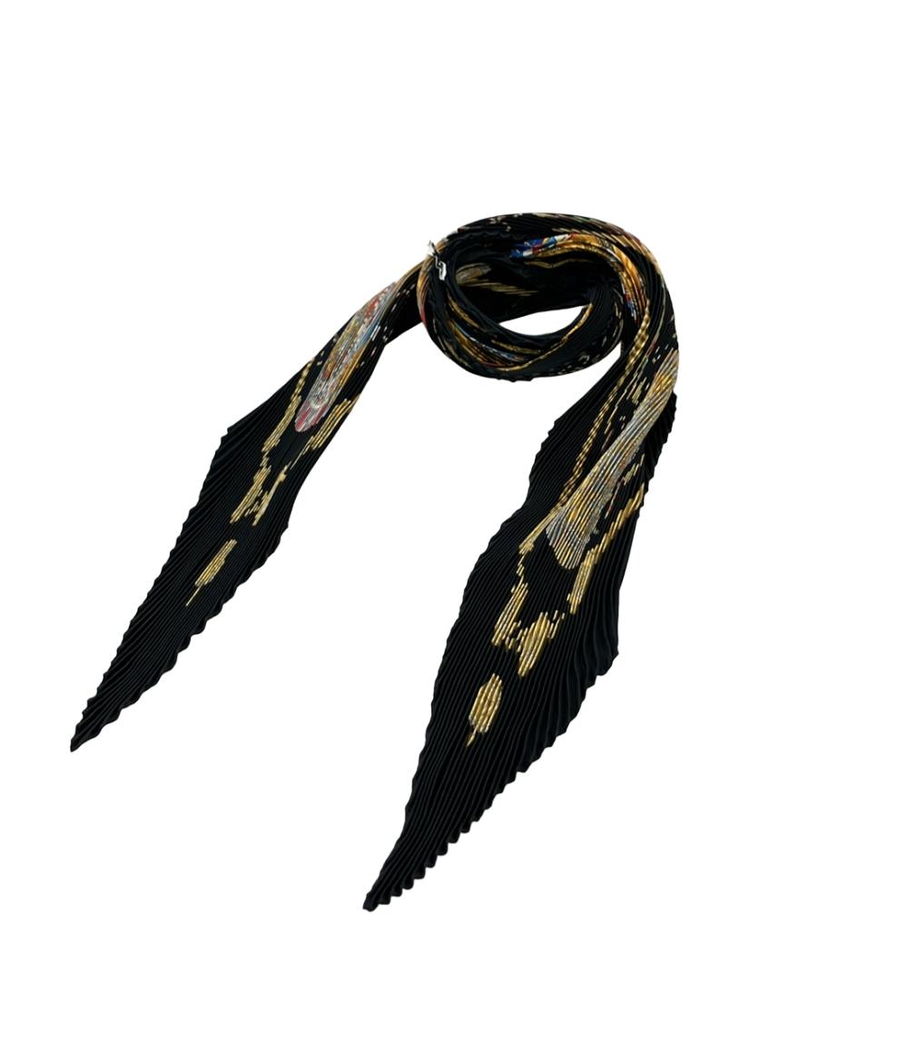 エルメス プリーツスカーフ シルク100% LES TAMBOURS レディース HERMES