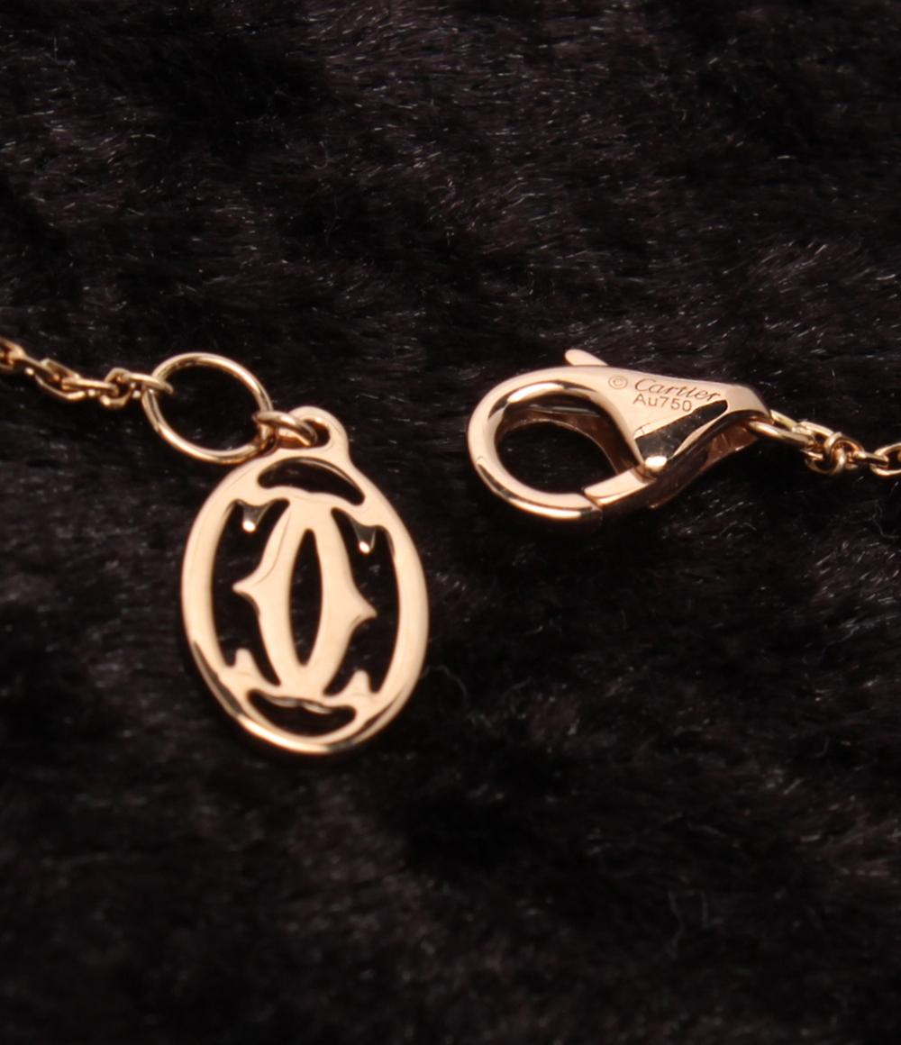 美品 カルティエ ネックレス K18 ダムール ダイヤ GTS485 レディース Cartier