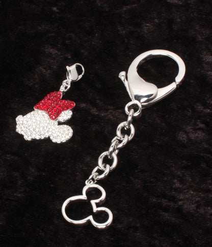 美品 スワロフスキー キーホルダー チャーム 2点セット ミッキー ミニ― レディース SWAROVSKI Disney