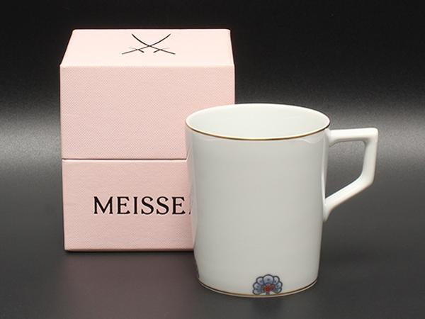 美品 Meissen マグカップ ノーブルブルー マイセン
