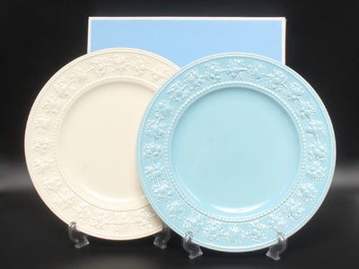 美品 WEDGWOOD プレート 大皿 2点セット 27cm フェスティビティ アイボリー ブルー ウエッジウッド
