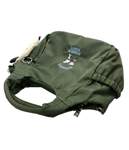 Y SACCS PEANUTS 2way ハンドバッグ ショルダーバッグ 斜め掛け スヌーピー 75th レディース イザック ピーナッツ