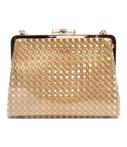 美品 ケイトスペード 2wayチェーンショルダーバッグ 斜め掛け クラッチバッグ がま口 レディース Kate Spade