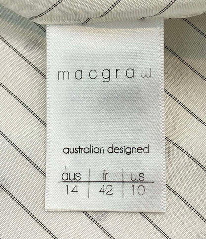 macgraw 半袖 パフスリーブドットブラウス レディース SIZE 42 (L) マックグロー