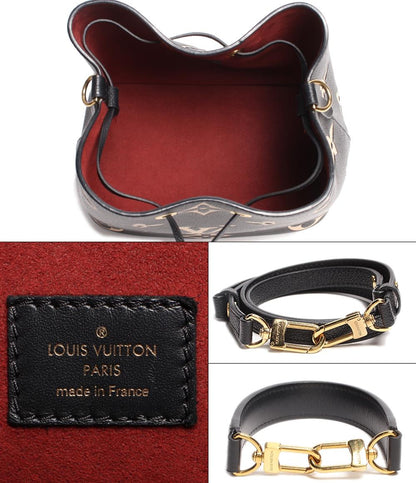 ルイ・ヴィトン レザーハンドバッグ ショルダーバッグ ゴールド金具 ネオノエ MM バイカラーモノグラム・アンプラント M45497 レディース