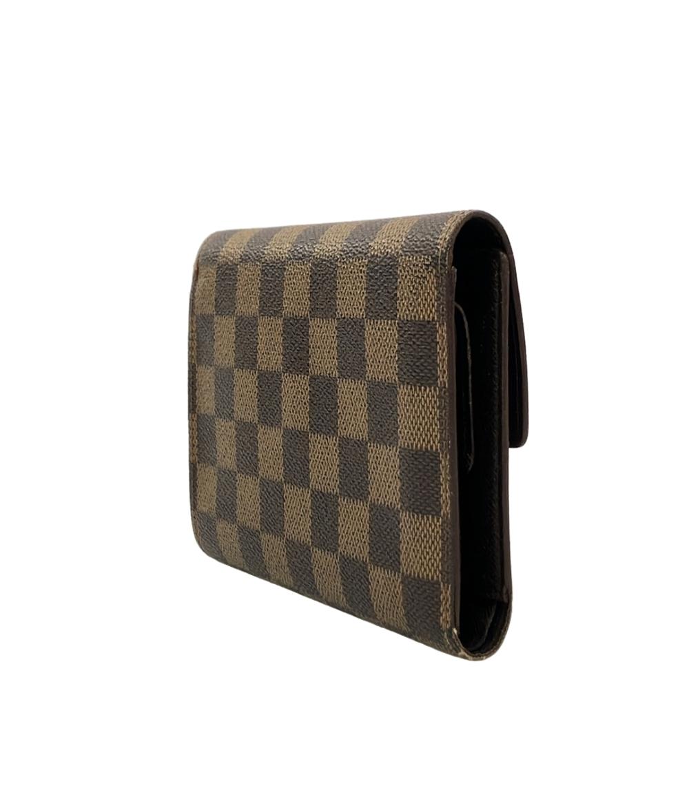 LOUIS VUITTON 三つ折り財布 ポルトトレゾール エテュイパピエ ダミエ 