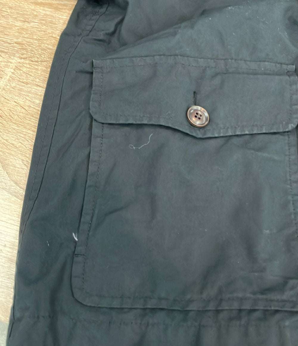 FRED PERRY ブルゾン オイルドジャケット  xThe British Millerain 襟コーデュロイ ダブルジップ ロゴ刺繍 F2338 メンズ SIZE S フレッドペリー