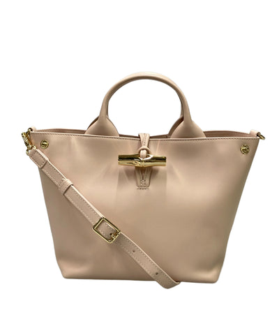 美品 Longchamp ハンドバッグ ショルダーバッグ 2WAY 斜め掛け レザー LE ROSEAU レディース ロンシャン