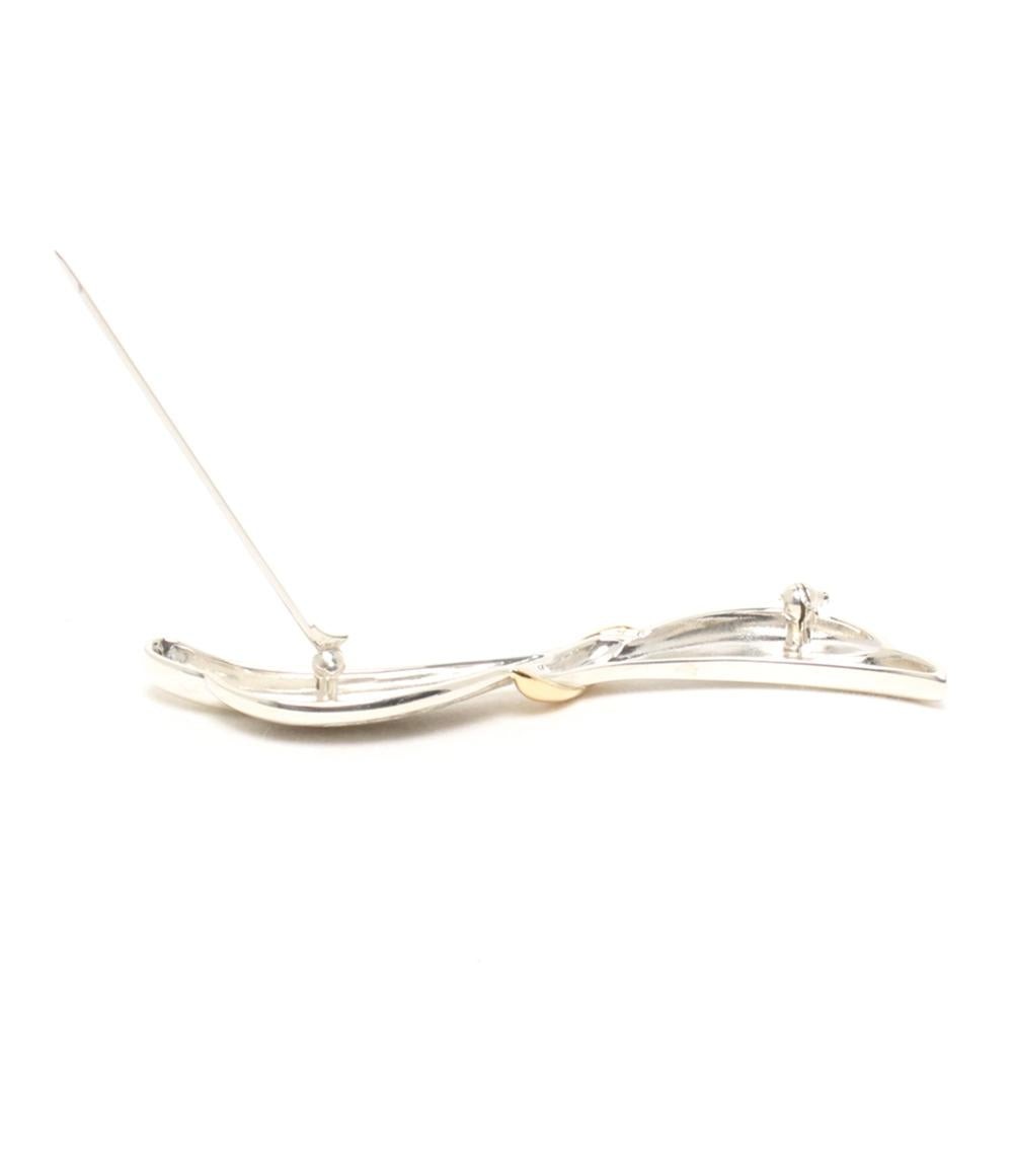 美品 MIKIMOTO ブローチ K18 SV レディース ミキモト