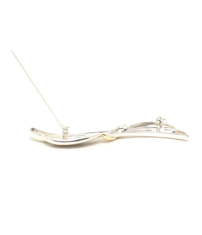 美品 MIKIMOTO ブローチ K18 SV レディース ミキモト