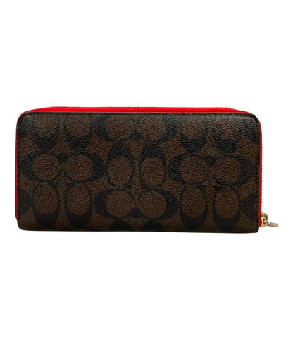 COACH ラウンドファスナー長財布 レザー C4452 レディース コーチ