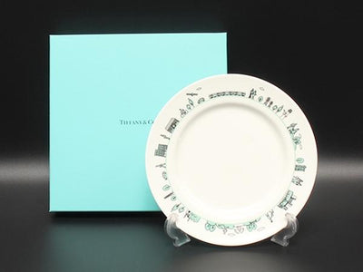 美品 ティファニー プレート 皿 19cm MITSUBISHI ELECTRIC 三菱電機 100周年記念 TIFFANY&Co.