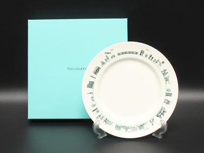 美品 ティファニー プレート 皿 19cm MITSUBISHI ELECTRIC 三菱電機 100周年記念 TIFFANY&Co.