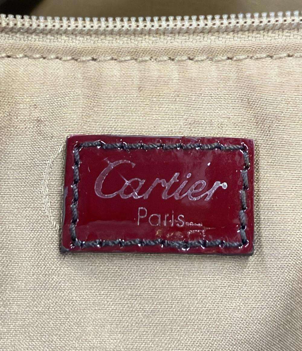 Cartier トートバッグ ハンドバッグ パテントレザー マルチェロ ドゥ カルティエ レディース カルティエ