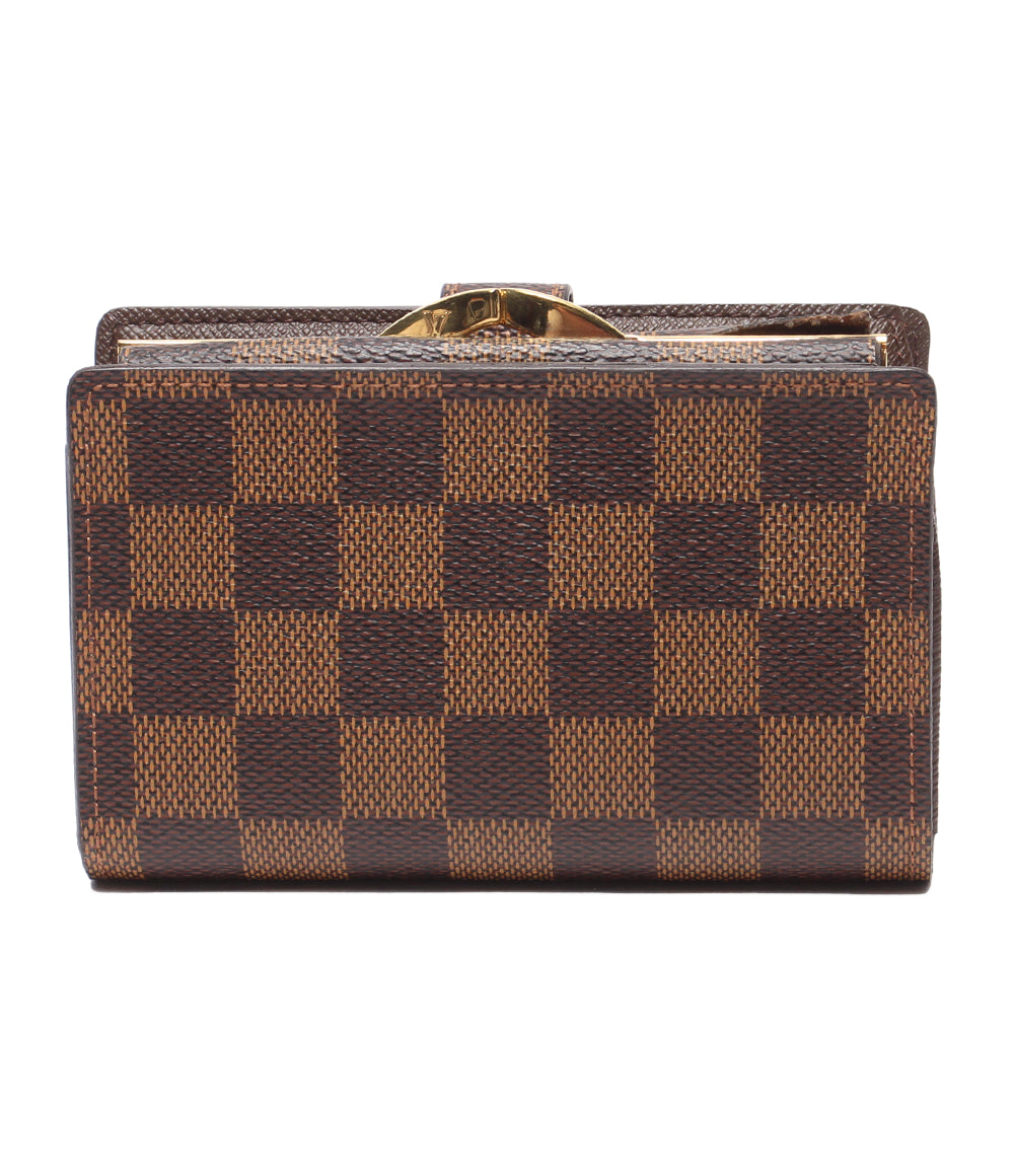 LOUIS VUITTON 二つ折り財布 がま口 ポルトフォイユ ヴィエノワ ダミエ
