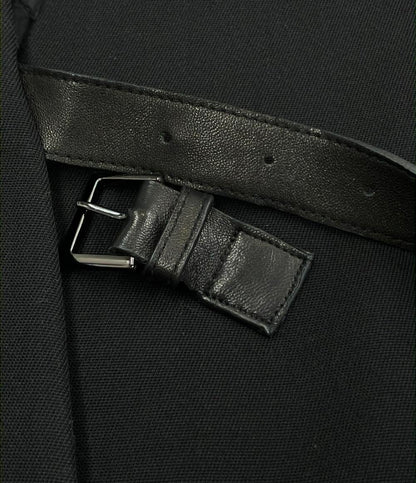 アキラナカ ノーカラージャケットSesilia front belt jacket AP2410-BK レディース SIZE 1 (S) AKIRANAKA