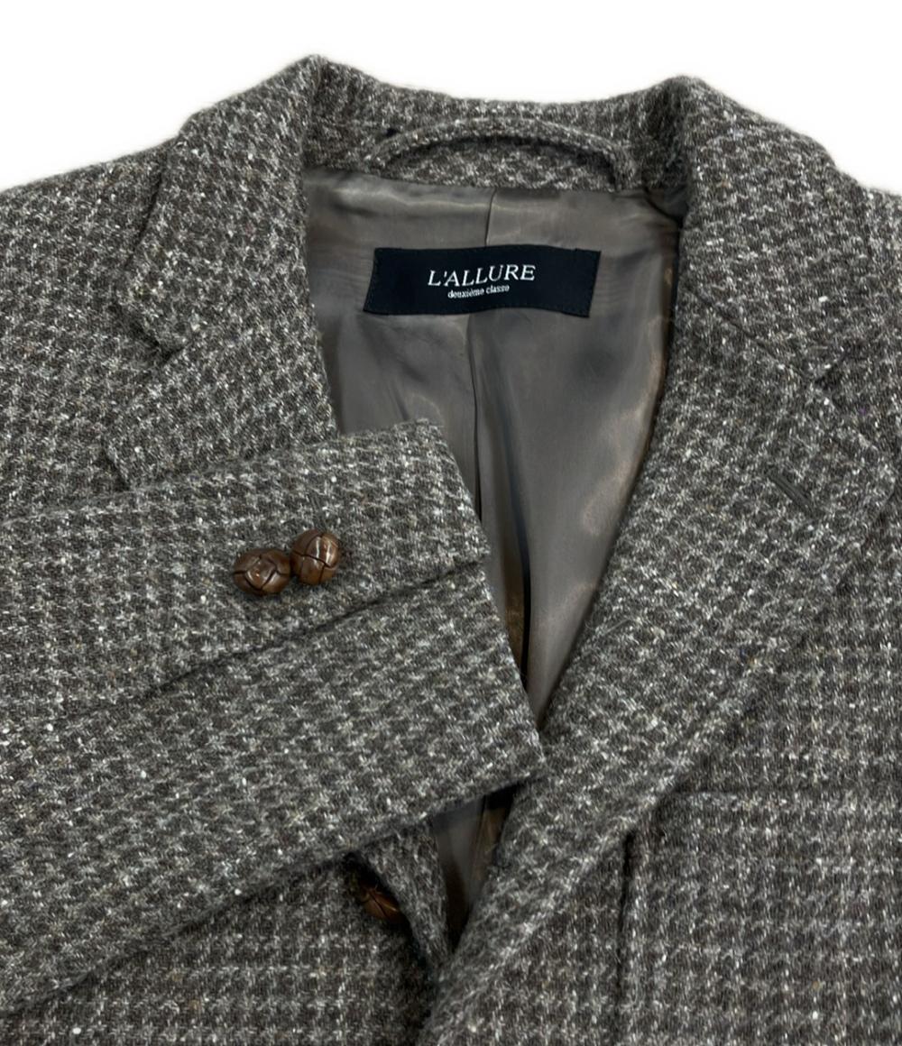 テーラードジャケット ツイード レディース L'ALLURE