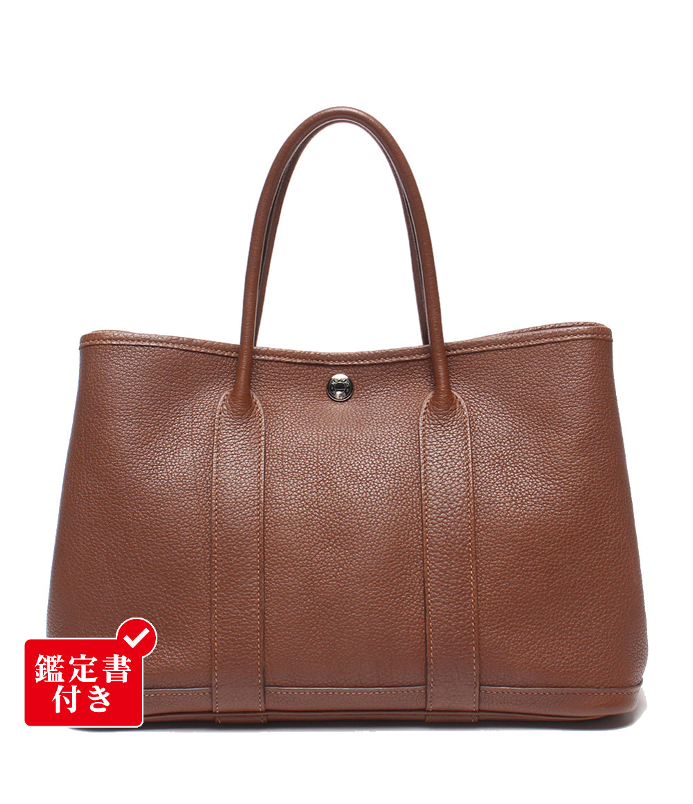 HERMES ハンドバッグ □P刻印 シルバー金具 ガーデンパーティTPM レディース エルメス