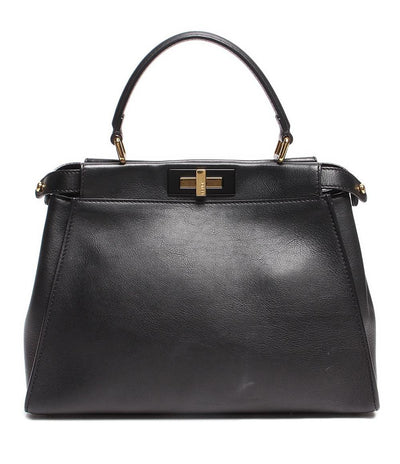 フェンディ レザー ハンドバッグ ゴールド金具 ピーカブー 8BN2903ZNF0KUR レディース FENDI