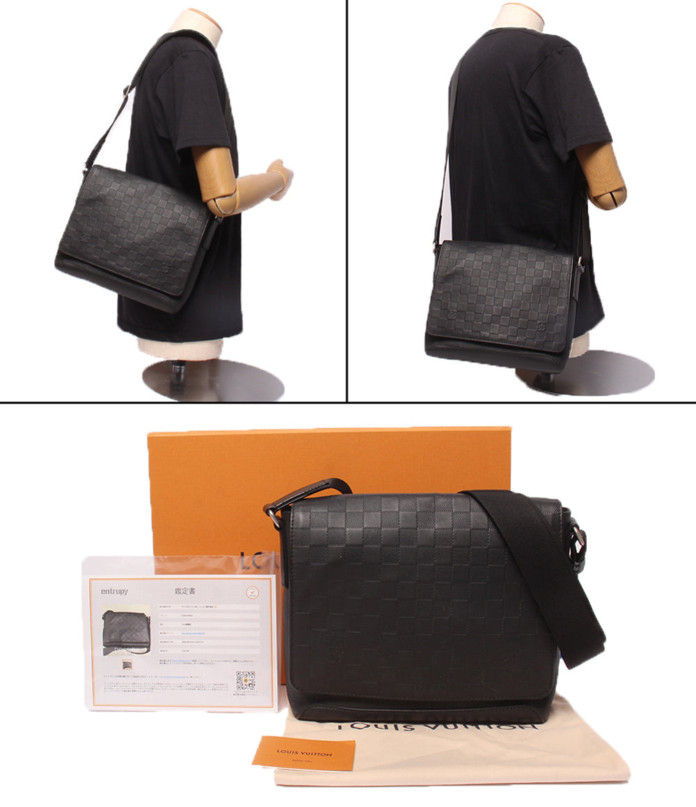 LOUIS VUITTON ショルダーバッグ  斜め掛け ディストリクトPM ダミエ アンフィニ N41033 メンズ ルイ・ヴィトン