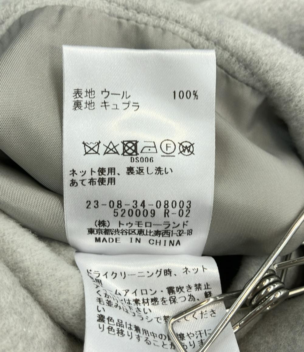 美品 GALERIE VIE ノーカラーコート 23-08-34-08003 レディース SIZE F (M) ギャルリーヴィー