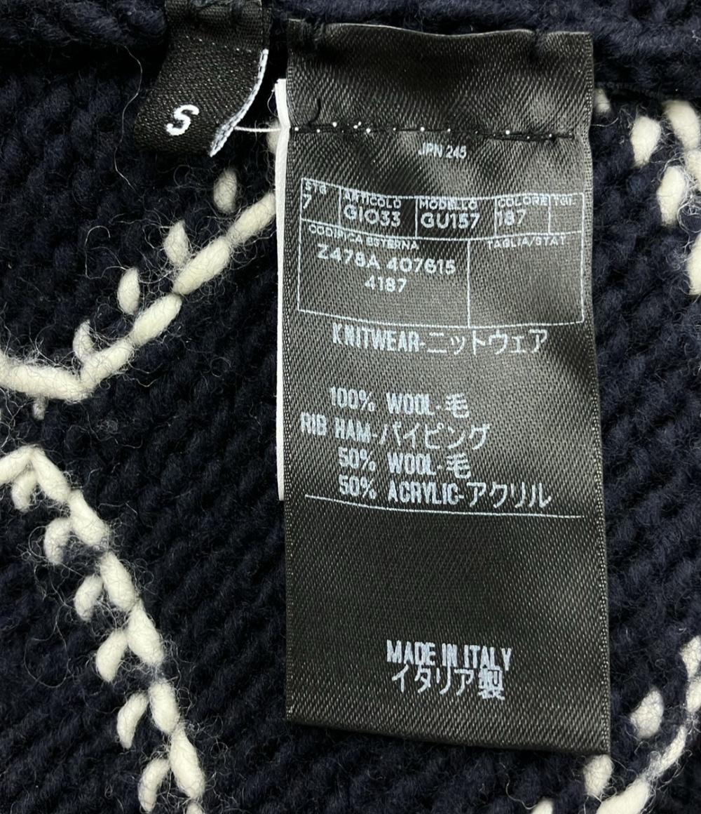 正規GUCCI ジップアップニット Sサイズ ブラック・ホワイト Printed jersey zip sweatshirt in black | GUCCI® US