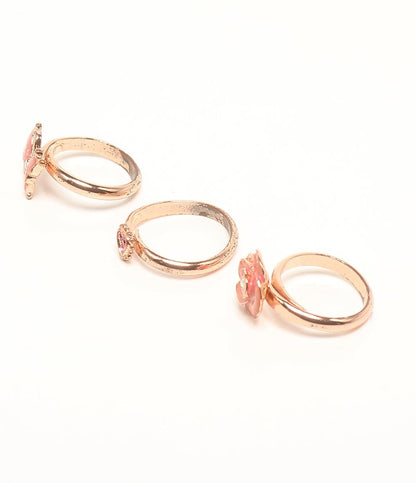 アナスイ リング 指輪 3点セット バタフライモチーフ ローズモチーフ ハートモチーフ レディース ANNA SUI