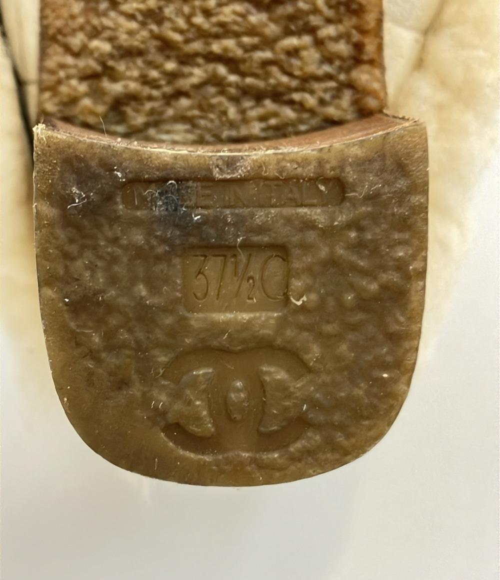 CHANEL ショートブーツ ボア マトラッセ レディース SIZE 37 1/2 C (L) シャネル