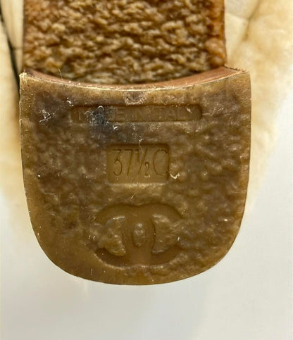 CHANEL ショートブーツ ボア マトラッセ レディース SIZE 37 1/2 C (L) シャネル