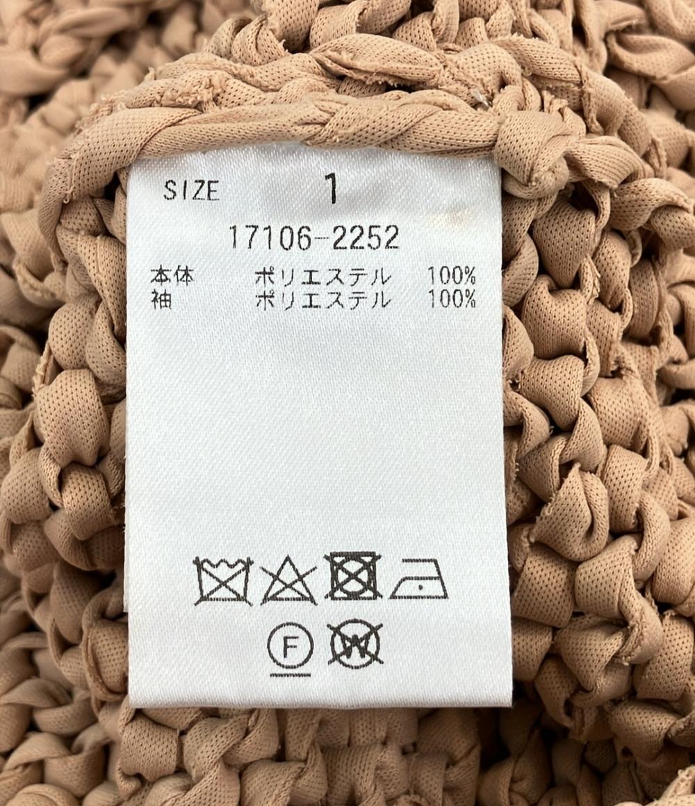 美品 CLANE フリルハーフスリーブハンドニット 五分袖ニット レディース SIZE 1 (S) クラネ