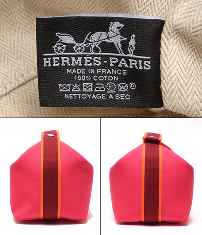 HERMES ポーチ バス用 シルバー金具 ブリッド ア ブラック GM レディース エルメス