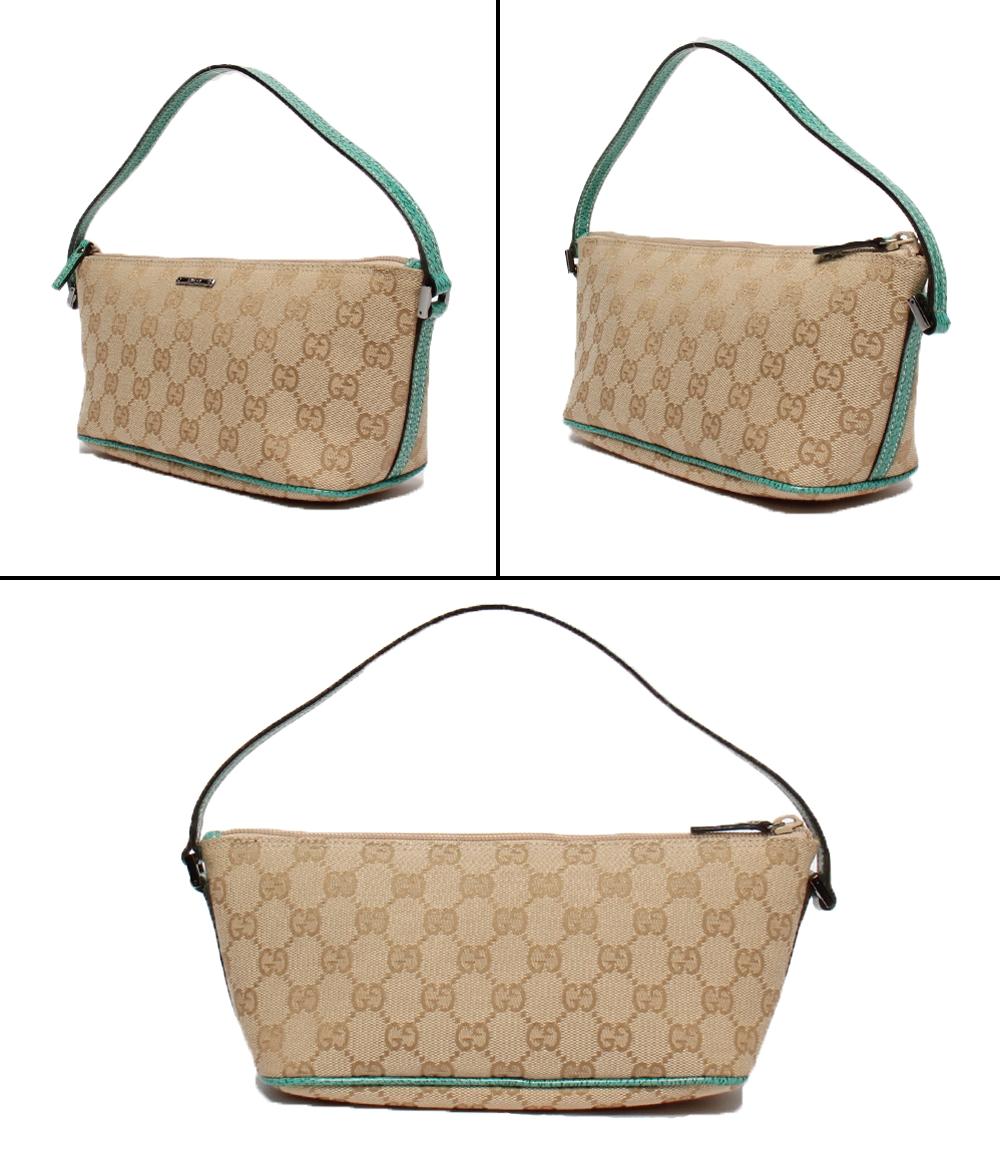 美品 GUCCI ポーチ ハンドバッグ GGキャンバス 07198 2123 レディース