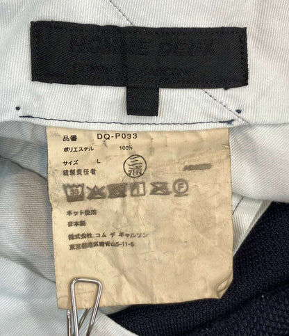 COMME des GARCONS HOMME DEUX エステルメッシュ 製品後加工 ハーフパンツ メンズ SIZE L コムデギャルソンオムドゥ