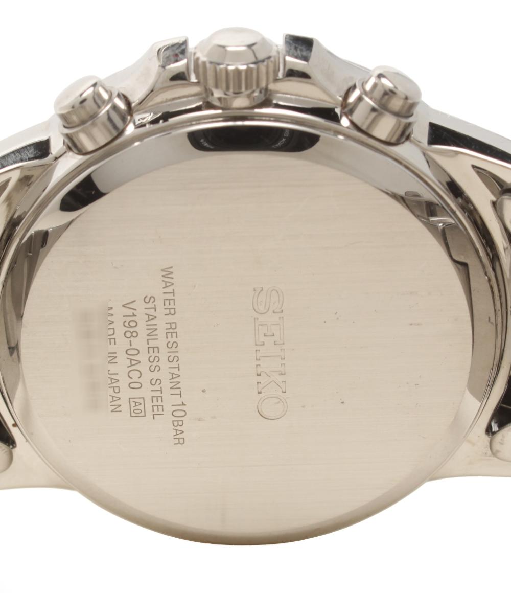 SEIKO 腕時計 スピリット パーペチュアル ソーラー ブラック V198-0AC0