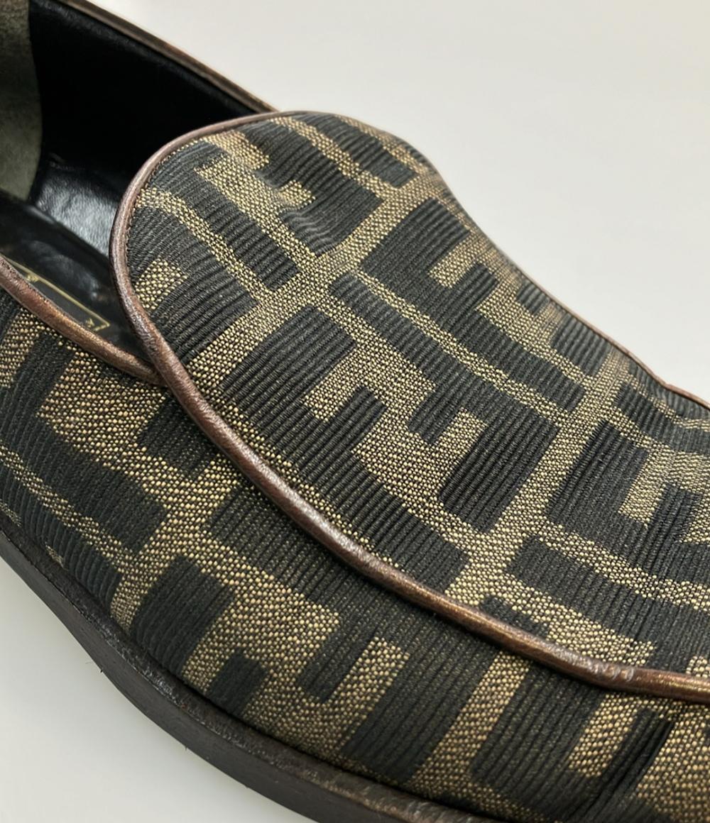 【美品】FENDI フェンディ ズッカ柄 ローファー FENDI ローファー ズッカ柄 レディース SIZE 38 1/2 (25.5cm