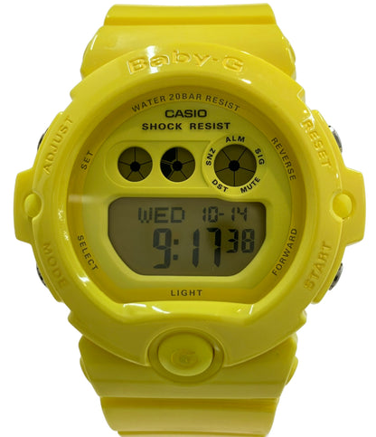 美品 CASIO 腕時計 Baby-G クオーツ イエロー BG-6902 レディース カシオ