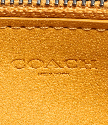 COACH ラウンドファスナー長財布 シグネチャー レディース コーチ