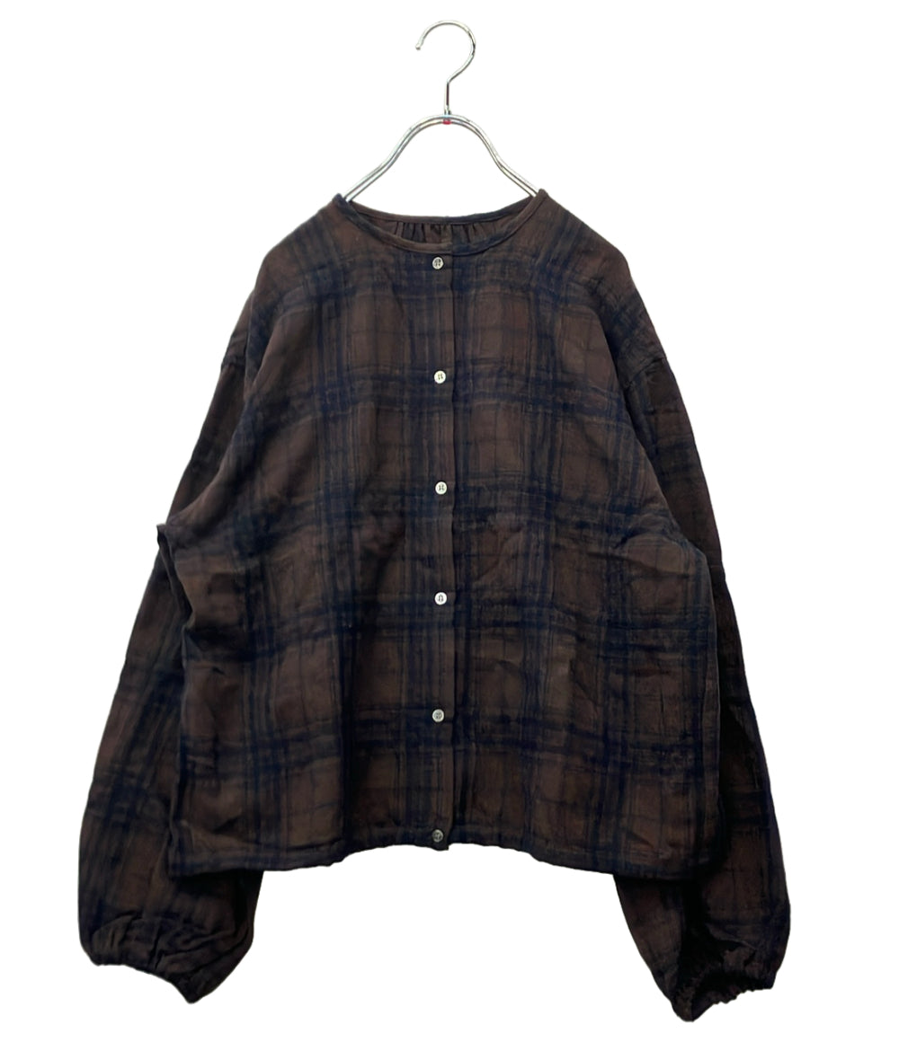 kagure URBAN RESEARCH M 長袖シャツ ブラウス シャドーチェックドロストカーディガン GAA7-23S013 レディース SIZE Free (M) かぐれ