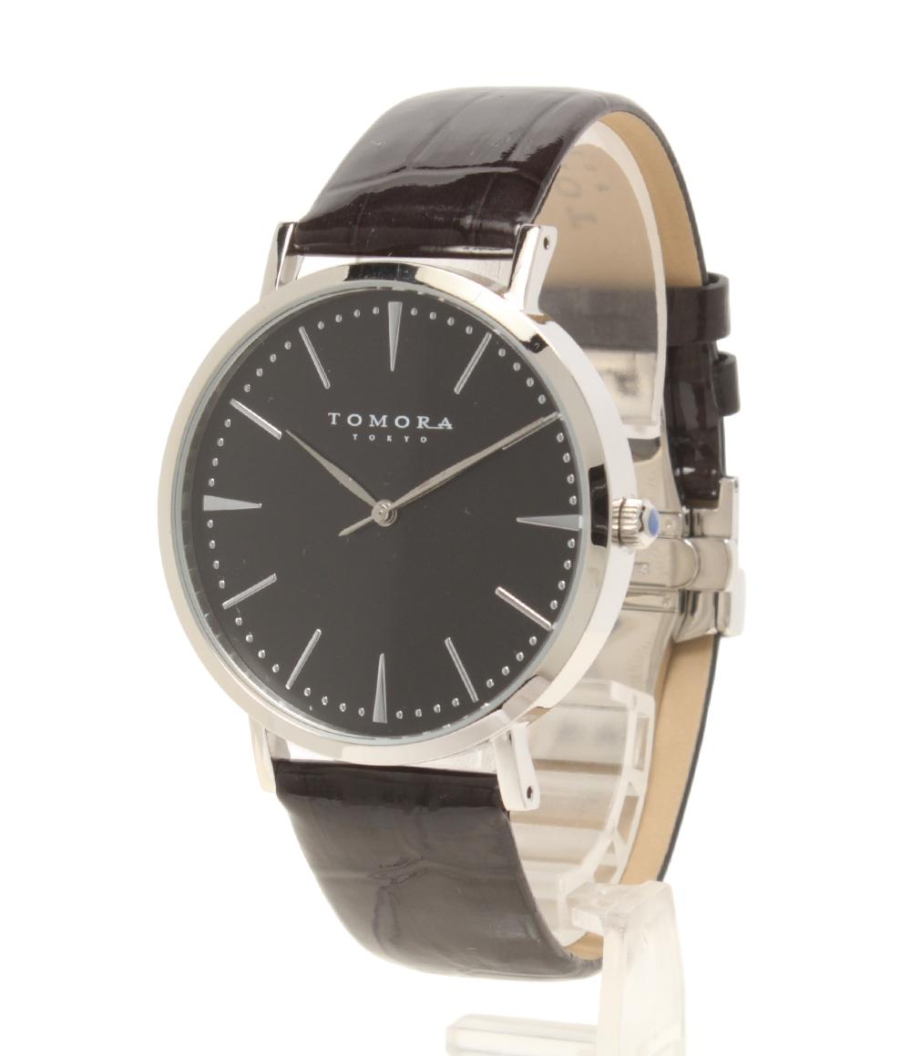 TOMORA TOKYO 腕時計 クオーツ ブラック T-1601 メンズ トモラトウキョウ