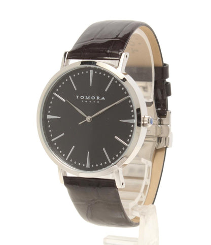 TOMORA TOKYO 腕時計 クオーツ ブラック T-1601 メンズ トモラトウキョウ