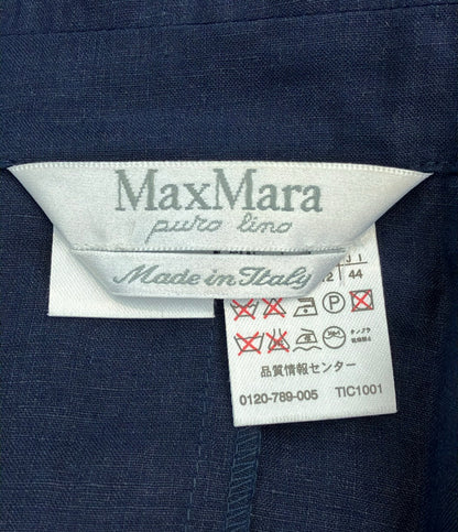 MAXMARA puro lino ノースリーブロングベスト レディース SIZE 44 (S) マックスマーラ プーロ・リーノ