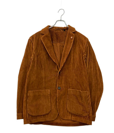 LARDINI コーデュロイ  テーラードジャケット ブートニエール メンズ SIZE L ラルディーニ