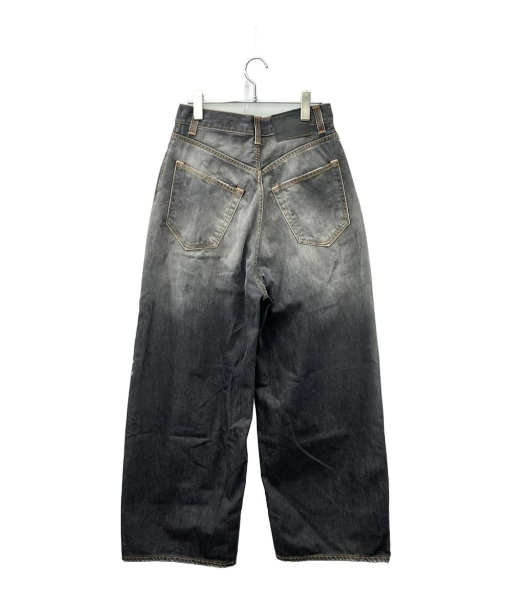 美品 ACNE STUDIOS デニムパンツ ダメージ加工 スーパーバギーフィットジーンズ B00396 メンズ SIZE 44 (S) アクネストゥディオズ