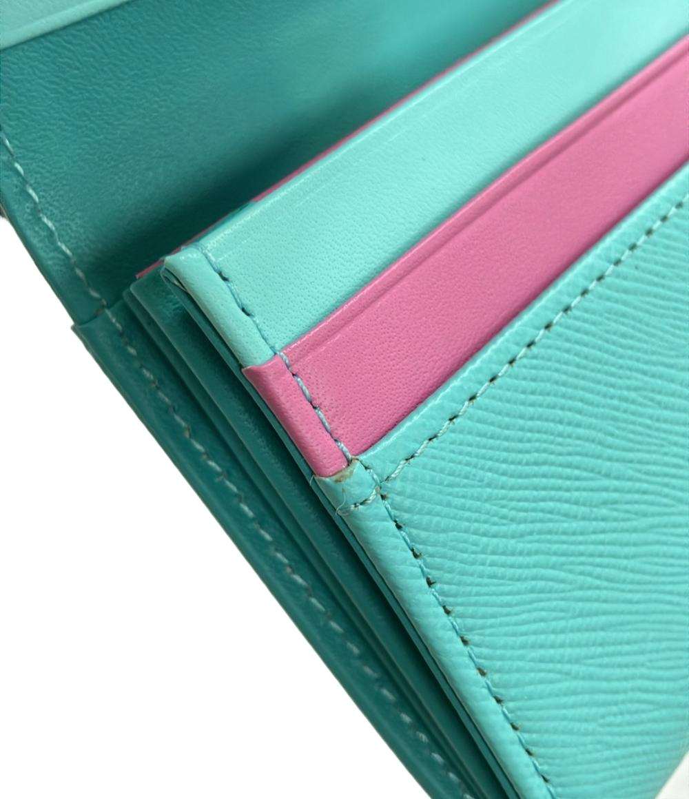 美品 LANVIN en Bleu カードケース 牛革 レディース ランバンオンブルー