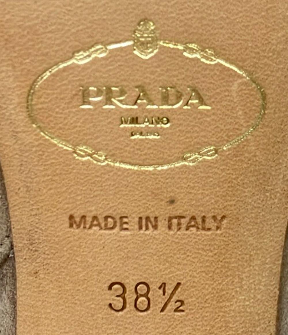 PRADA スリングバックパンプス スエード レディース SIZE 38.5 プラダ