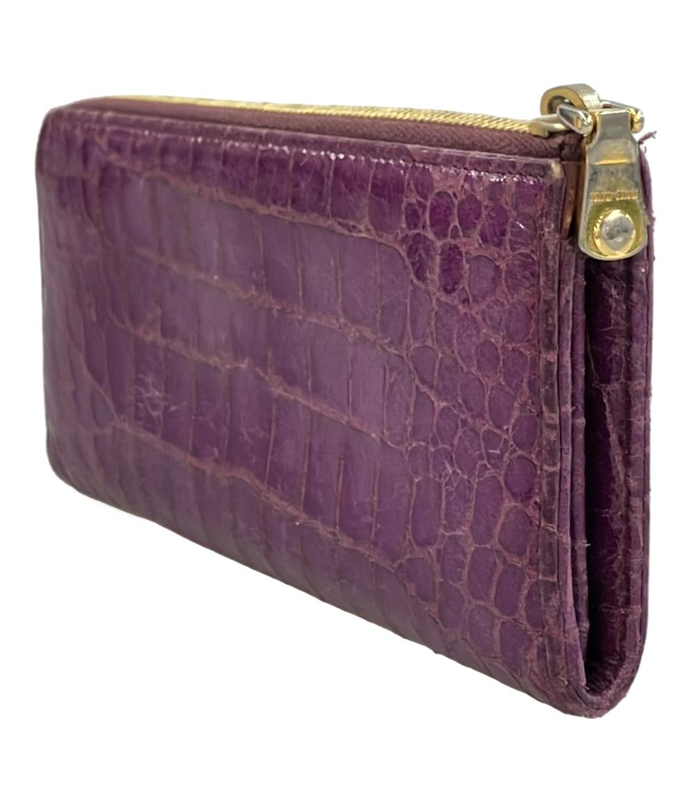 ミュウ ミュウ L字ファスナー長財布 レディース Miu Miu