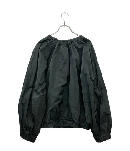 美品 DRIES VAN NOTEN ノーカラーリボンバルーンジャケット レディース ドリスヴァンノッテン