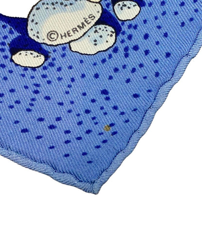 HERMES スカーフ シルク100% カレ45 プチカレ 魚柄 レディース エルメス